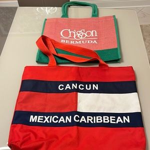 NWOT Souvenir bags BERMUDA & CANCUN